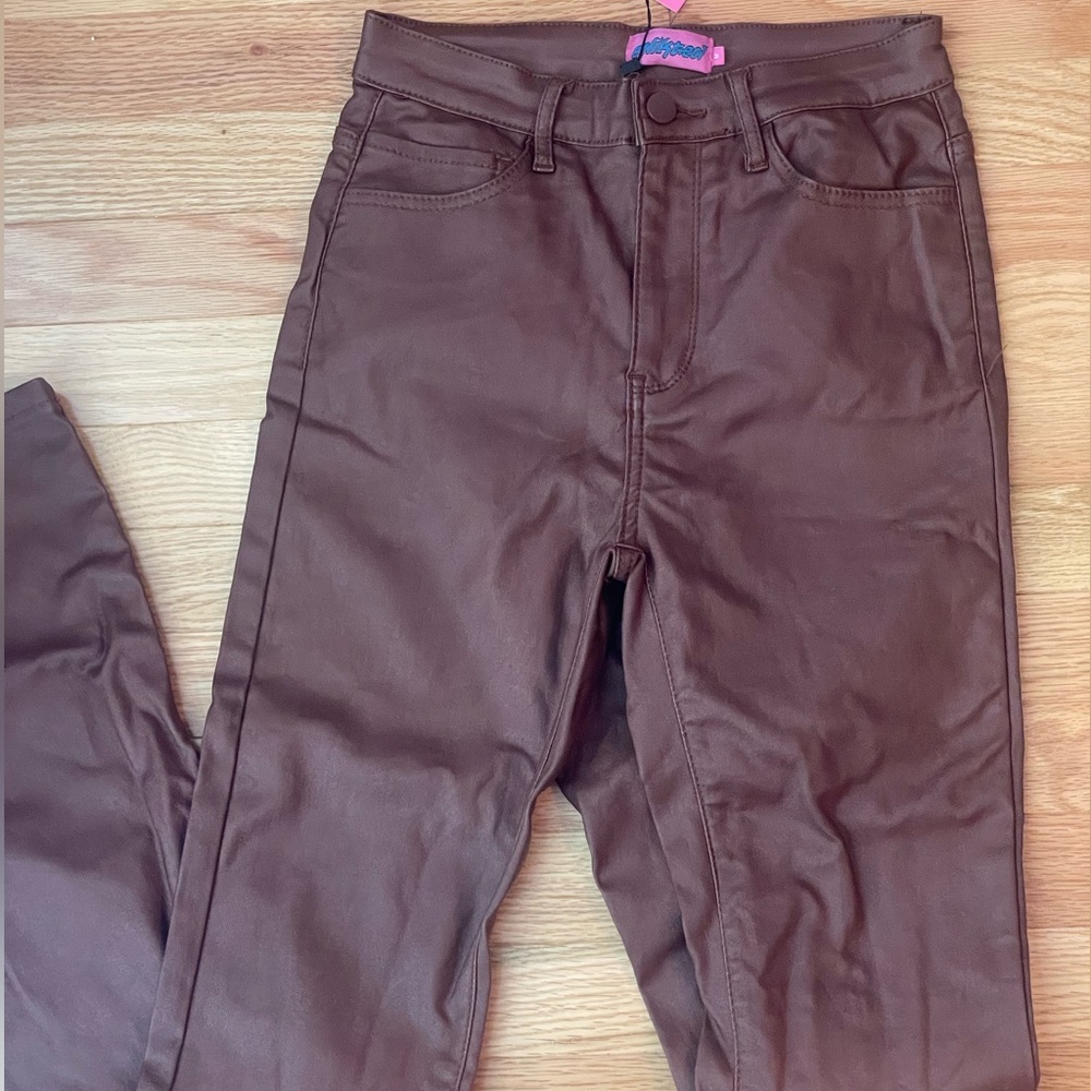 Luna Faux Leather Flare Pants